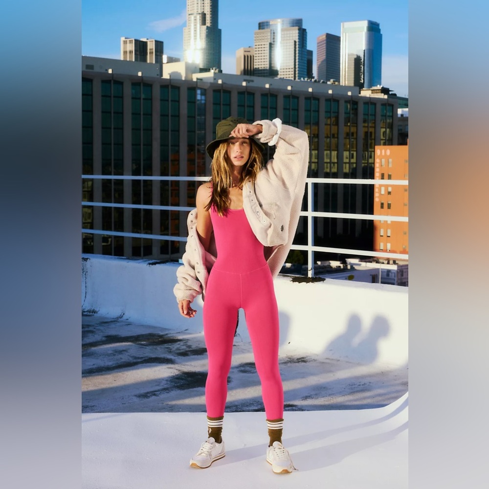 FREE PEOPLE | NWOT Good Karma Onesie in Berry - Picture 4 of 4